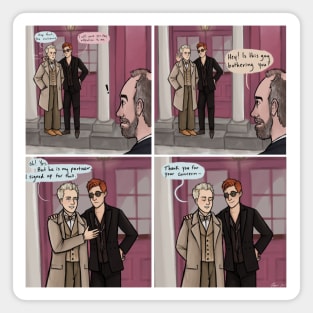 Good Omens comic Magnet